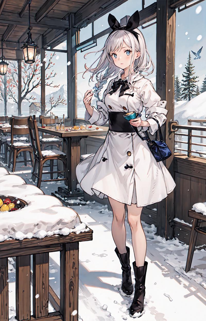 189675-3743639910-best quality, detailed background, girl,sea, cafeteria, bird, snow, winter,.png